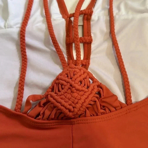 Cupshe orange one piece swimsuit size M - Picture 6 of 8